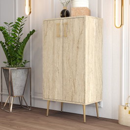 Hanah Home Prag - Travertine Armario para Zapatos